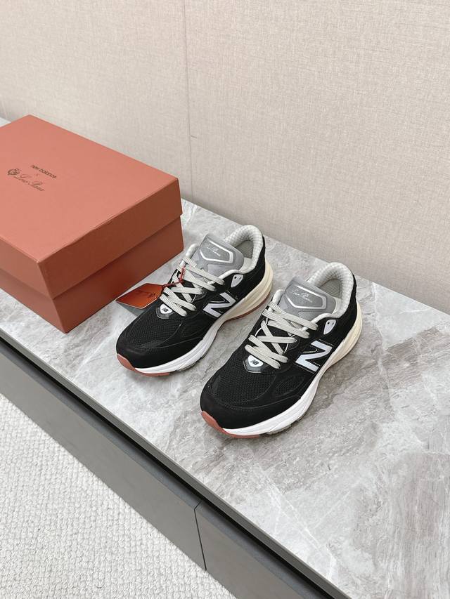 顶级版本：情侣款 DDD Loro Piana X Newbalance 联名款Lp X Nb 990V6系列情侣款 复古 休闲 运动鞋 DDD 原版购入开发