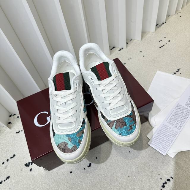 Gucci Ancora 秀款小白鞋 DDD Size:女35-40 男38-44。 DDD 女 ，男 。 DDD
