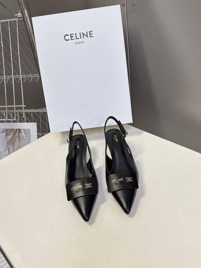 Celine思琳2026春夏最新凯旋门走秀款 时装鞋 DDD 超多网红时尚博主种草 高级感舒适，配女神们的半身裙 性感小尖头 时尚女人味十足 晚宴系列专属跟鞋贯