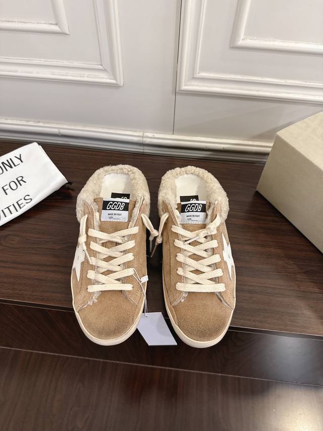 代购级 限女码 Ggdb 脏脏鞋半毛鞋 Ootd 可爱的真羊羔毛 DDD 这几天被Ggdb Ballstar系列羊毛小脏鞋种草了，赶紧来分享给你们 DDD 狠狠