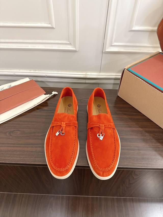 莞产 代购级 女款 官网同步盒包装 DDD Loro Piana 诺悠翩雅 Lp 25 英伦流苏 乐福鞋 DDD 深黄 DDD 原版购入开发 做货 历经一年多反