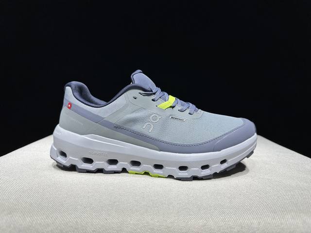 顶级版本On昂跑 The Cloudvista 2 Waterproof 织物 舒适百搭 减震透气轻便 低帮 生活休闲鞋。灰蓝 DDD 瑞士高性能运动品牌On打