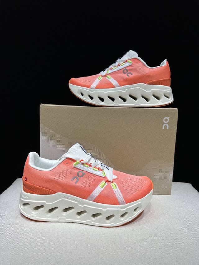 顶级版本On昂跑 The Cloudeclipse 织物 舒适百搭 减震透气轻便 低帮 生活休闲鞋。桔红色 DDD 瑞士高性能运动品牌On打造的此系列作品，鞋面