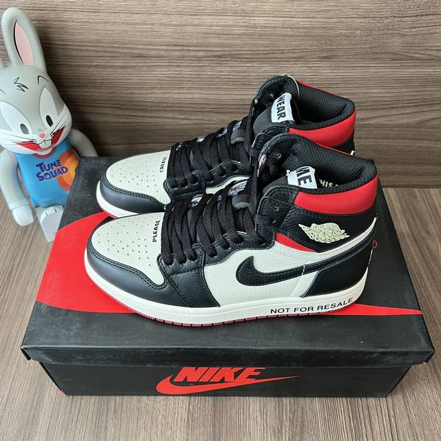 顶级版本Jordan Air Jordan 1 Retro High Nrg Not Forresale“禁止转卖”高帮复古篮球鞋男女同款黑白红。 DDD 码数