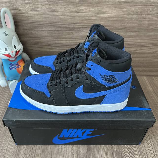 顶级版本Jordanairjordan1High Og Royalreimagined 潮流翻毛皮防滑耐磨高帮复古篮球鞋皇家蓝。 DDD 码数：36-47.5码