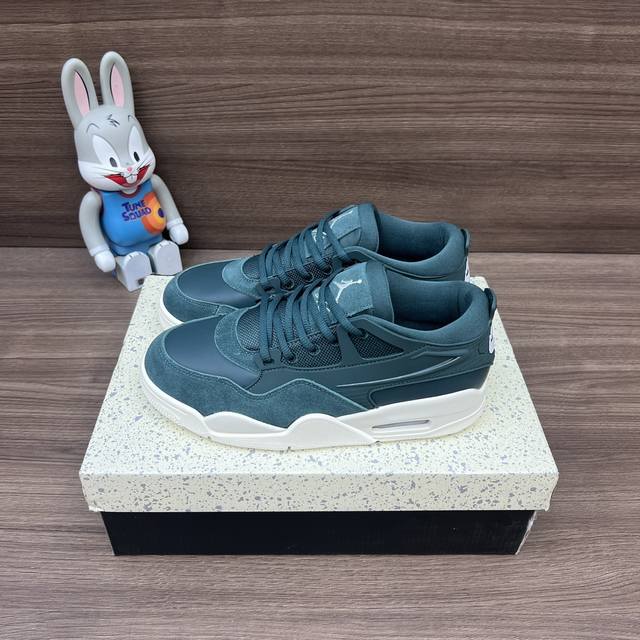 顶级版本Jordan Air Jordan 4 运动舒适 减震 低帮 复古篮球鞋 绿米男女同款。 DDD 编码: Fq7939-005 DDD 包装:全套得物配