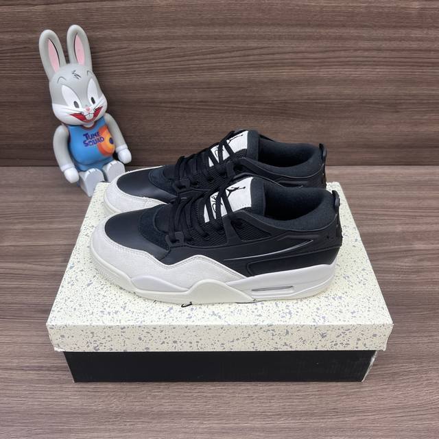顶级版本Jordan Air Jordan 4 Rm 低帮 复古篮球鞋 黑米男女同款。 DDD 编码: Fq7939-001 DDD 包装:全套得物配件加固得物