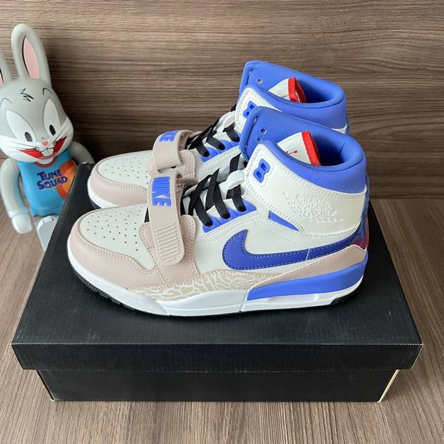 顶级版本Jordan Legacy 312 Valentine's Day Flowers 情人节 减震防滑耐磨高帮复古篮球鞋米棕色。 DDD 码数：36-47