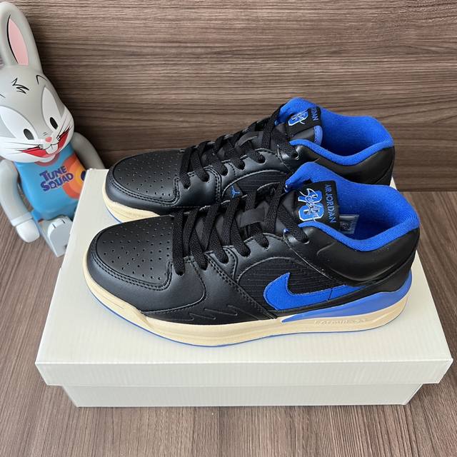 顶级版本Jordan Stadium 90 Black Royal 耐磨透气低帮运动休闲鞋男款黑蓝。 DDD 码数：36-45 含半码 DDD 编码: Fb22