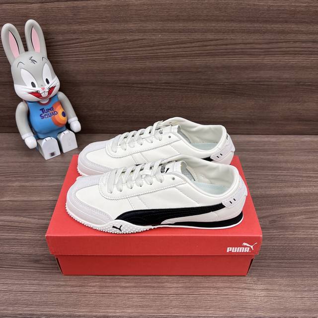 顶级版本Puma Bella Ut 时尚百搭舒适薄底鞋 防滑耐磨 低帮 生活休闲鞋男女同款黑白色。 DDD 货号: 402186-01 DDD 包装:全套得物配 顶级版本Puma Bella Ut 时尚百搭舒适薄底鞋 防滑耐磨 低帮 生活休闲鞋男女同款黑白色。 DDD 货号: 402186-01 DDD 包装:全套得物配