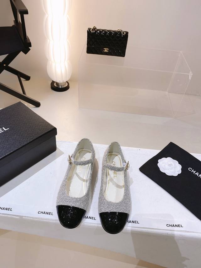 布面 DDD - - 34 41定制不退换 DDD -Chan*L K小花花玛丽珍鞋 DDD -小香C家早秋花扣圆头平底小单鞋 DDD 今年小香画风突转，走起了