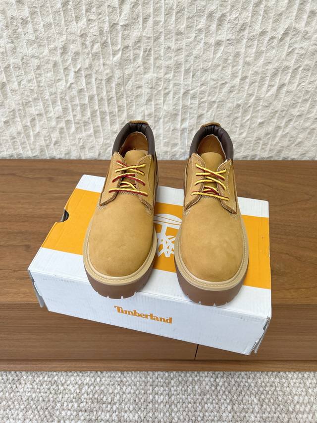 G599 Timberland 天伯伦 25Ss秋冬最新款 厚底 大黄蜂 单鞋 DDD 经典永不过时！耐穿百搭，搭配牛子裤必备单品！ DDD 鞋面采用原版特制防