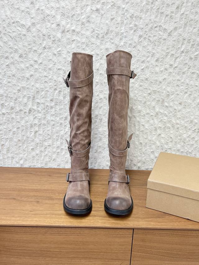 G199 Negativethree 小众潮牌 25Ss秋冬新款 三排扣 机车靴 骑士靴 DDD 韩国各大网红 明星都在穿的 一款小众韩国品牌 DDD 关键是这