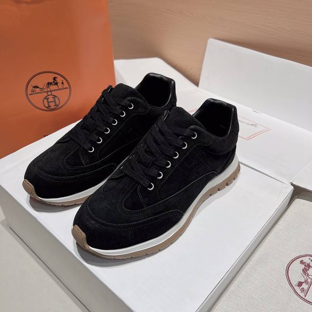 男款20 莞货 Hermes家25Ss秋冬新品！经典靴型+英伦拼色设计，进口小牛皮，经典耐看！原版倒模楦型，极致1:1形体，进口高端牛皮呈现出精致质感！ DDD