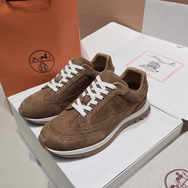 男款20 莞货 Hermes家25Ss秋冬新品！经典靴型+英伦拼色设计，进口小牛皮，经典耐看！原版倒模楦型，极致1:1形体，进口高端牛皮呈现出精致质感！ DDD