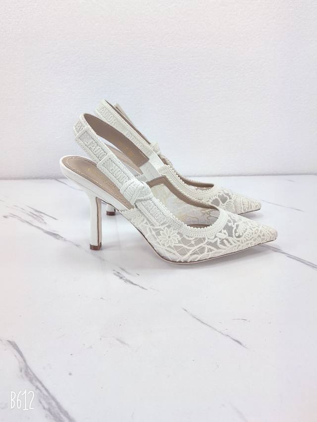 工厂P价P DDD J‘Adior织带后空凉鞋 迪奥 Dior 2025 春夏最新色Quake Oblique 提花刺绣字母Logo高跟蝴蝶结拼色女鞋 市场顶级