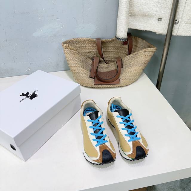 高品质出厂 ！小众潮牌Martin Sallieres 26春夏新品拼色潮流厚底帆布休闲运动鞋！ DDD 融合户外功能性与都市潮流感，采用标志性的流线型鞋身设计