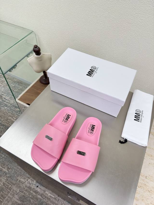 Mm6 超级舒适 厚底拖鞋 DDD 平底 3Cm DDD 粉色 小羊皮 DDD 内里 小羊皮 DDD Maisonmargiela DDD 马吉拉 Mm6 DD