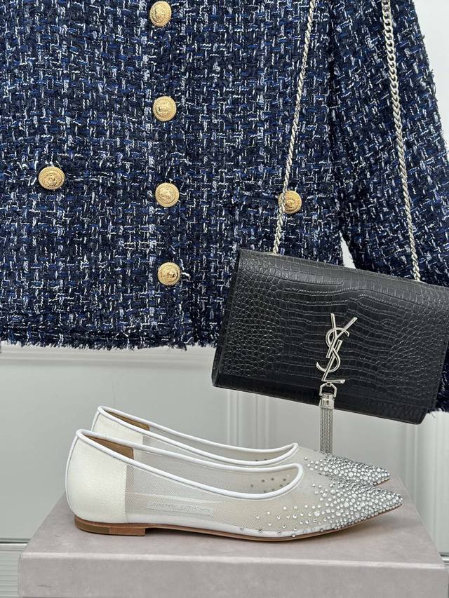 厂价 DDD Jimmy Choo｜Jc经典水晶 DDD 网纱仙尖头高跟鞋 DDD 超级仙的一款啊！美得让人窒息 DDD 超闪昂贵施华洛世奇水晶钻 Bling