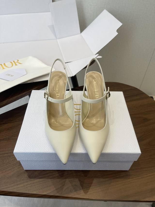 莞产 配原版飞机盒 26Ss春夏新款Dior 迪奥D-Icon露跟高跟鞋Cd五金扣尖头玛丽珍鞋搭扣后空高跟凉鞋铁跟高跟鞋 DDD 这款Dior Icon露跟高跟