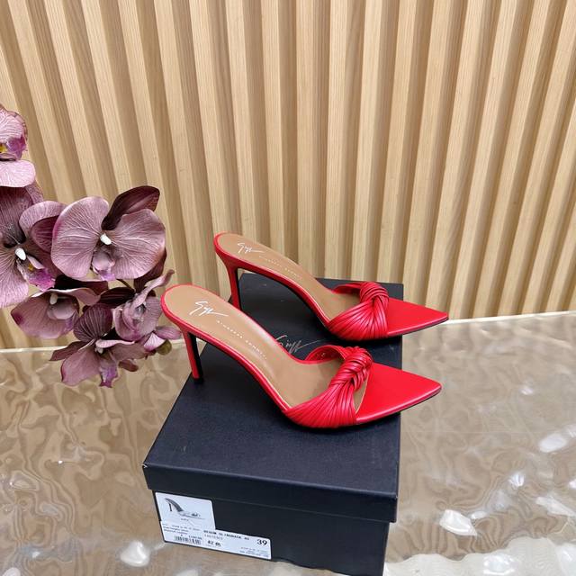 Giuseppe Zanotti 25Ss新品 织带纽结高跟鞋拖鞋 果然很懂女人心 DDD DDD Gz斩男又斩女的高跟鞋 爱了 DDD 不愧是最懂女人的品牌