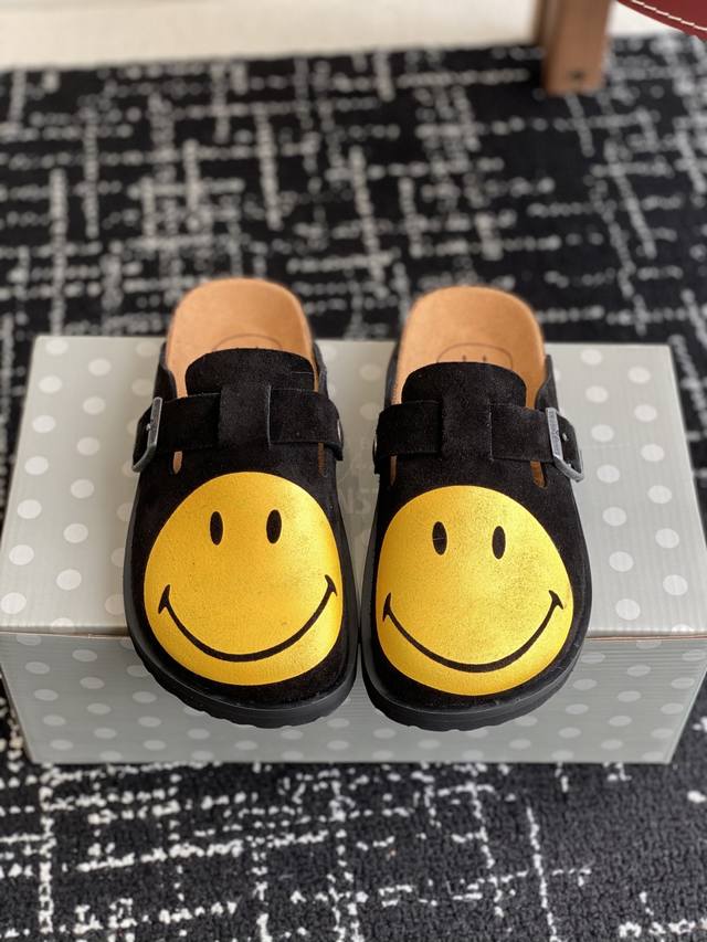 代购级 DDD Birkenstock 25Ss 新款 笑脸 勃肯 情侣款 包头拖 这两个品牌刚出联名我就心动了 DDD 代购找很久才买到货，真的一鞋难求，真的