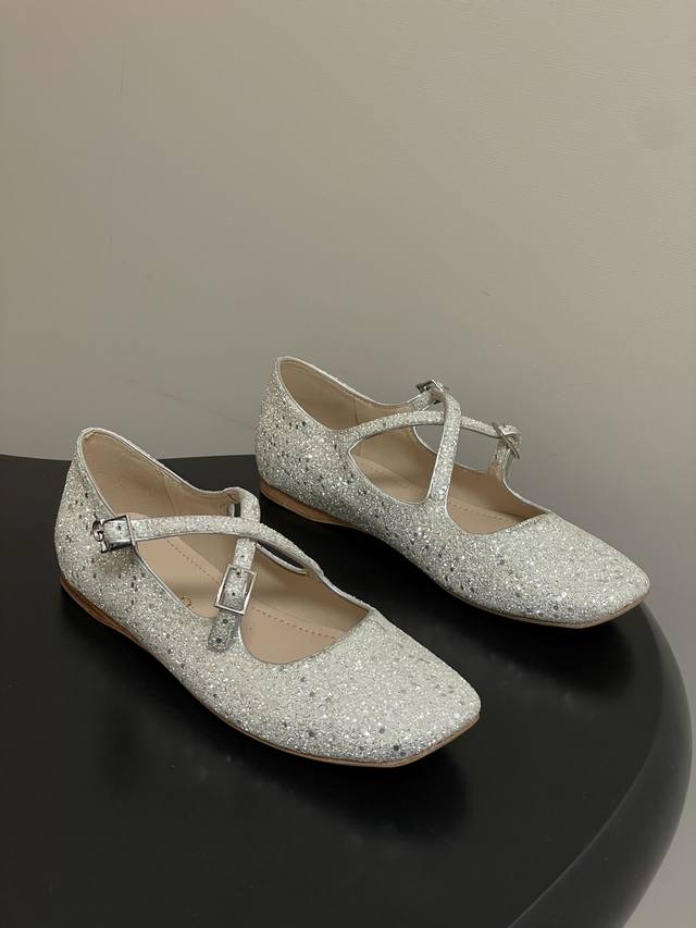 DDD 26Ss春夏新款Dior 迪奥Verydior芭蕾鞋交叉带搭扣玛丽珍鞋亮片芭蕾舞鞋透明网纱电绣网面平底单鞋 DDD 这款Verydior芭蕾鞋于迪奥二零