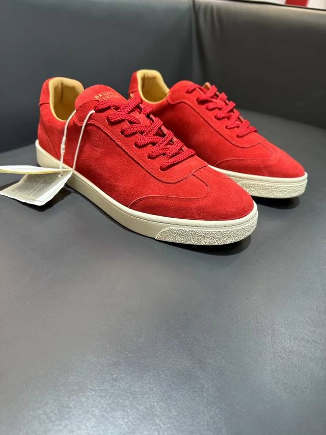 顶级版本 Bc新品brunello Cucinelli Bc春夏新款男士休闲鞋zg同步发售｜这款本季精美色彩的马裤呢胶底鞋以柔软鞋面材料和绒质感麂皮鞋后跟演绎休
