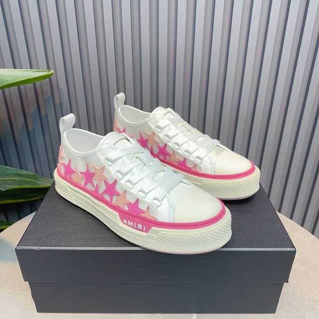 Amiri埃米尔 骨头鞋 P: 情侣款size:女35-40；男38-44； 45.46订做 2024Ss Skel-Top 春季新款高街球鞋骨头运动鞋！蔡徐坤