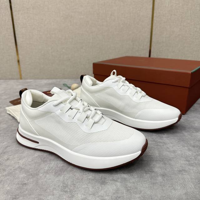 出厂价 实价 Lp 家新品 Loro Pian* 诺悠*翩雅 Week End Walk 男士网面牛皮拼接休闲运动鞋 官方售价 Rmb 27,400 这款休闲鞋