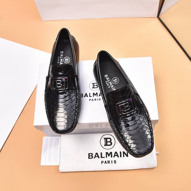 羊里 BALMAI*巴尔曼 经典驾车豆豆鞋 顶级原单 头层原版牛皮 非常柔软 质感超赞 羊皮内里高档舒适 原版舒适大底 纯收工制作 细节决定品质 码数:38-4