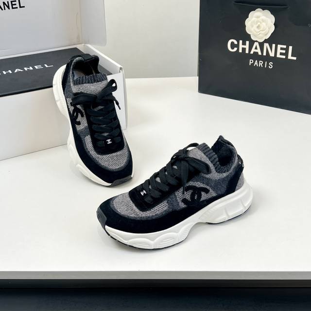 最新款 顶级品质！海外版！香奈儿 CHANEL 25sshuo阔型老爹鞋系列运动鞋 各大博主社交日推款认准我家细节实拍这季新款简直闭眼入，上脚狂好看，率性的休闲