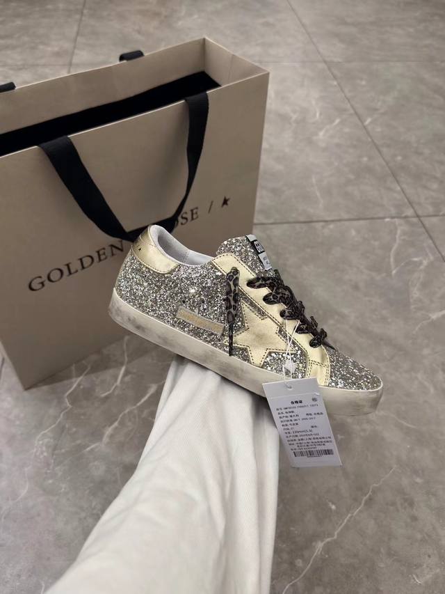 长期做货.订单询价 浅金尾金星金银格面情侣款.代购原版复刻高版本！低端勿扰ggdb star黄金鹅脏脏鞋高版本男女同款情侣鞋2025新款小脏鞋爆款四季单鞋Gol